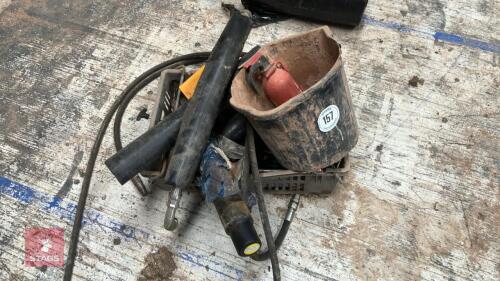 CRATE OF HYDRAULIC PIPES, ETC