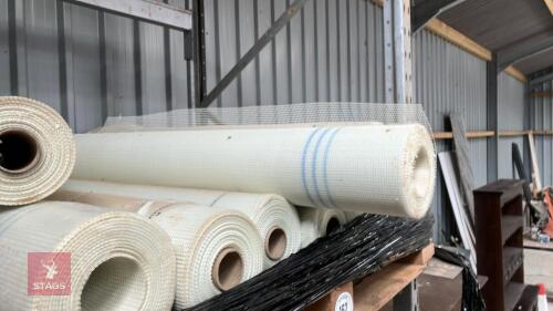 11 ROLLS OF FINE MESH PLASTIC NETTING