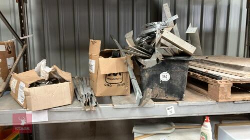 LRG QTY OF METAL STRAPPING, ETC
