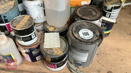 LRG QTY OF INTERIOR & EXTERIOR PAINT