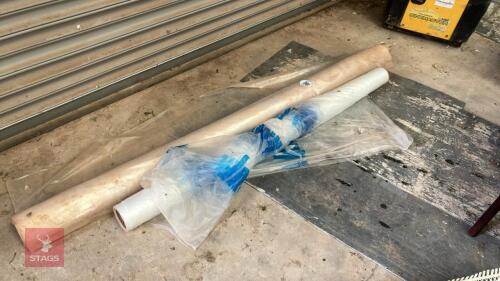 2 ROLLS OF PLASTIC SHEETING