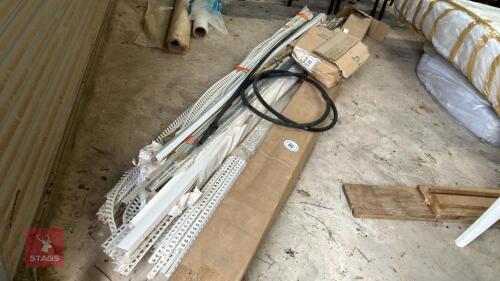 QTY OF PLASTIC BUILDING TRIM, ETC