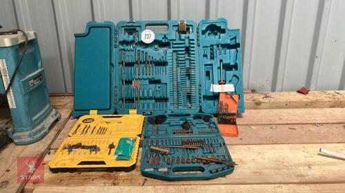 LRG QTY OF DRILL BITS, ETC