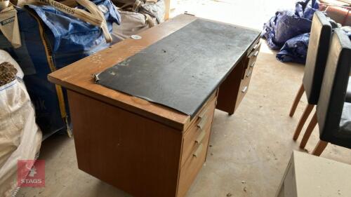 WOODEN OFFICE DESK