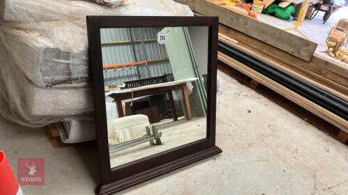 WOODEN FRAMED MIRROR