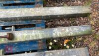 6' GALVANISED GATE HANGING POST - 3
