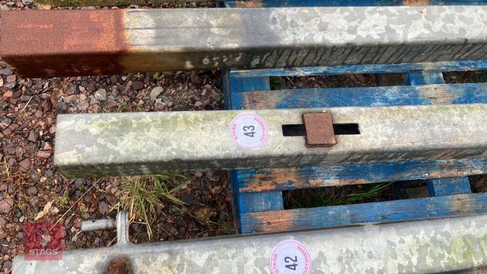 6' GALVANISED GATE LATCHING POST