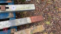 6' 8'' GALVANISED GATE LATCHING POST - 3