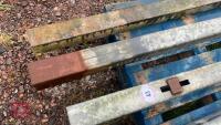 6' 8'' GALVANISED GATE LATCHING POST - 4