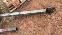 2 APPROX 6'8'' GALVANISED GATE POSTS - 2