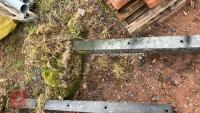 2 APPROX 6'8'' GALVANISED GATE POSTS - 3
