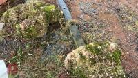 2 APPROX 6'8'' GALVANISED GATE POSTS - 6