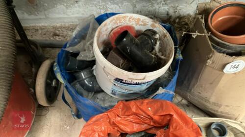 LRG QTY OF WATER PIPE, DOWNPIPE FITTINGS