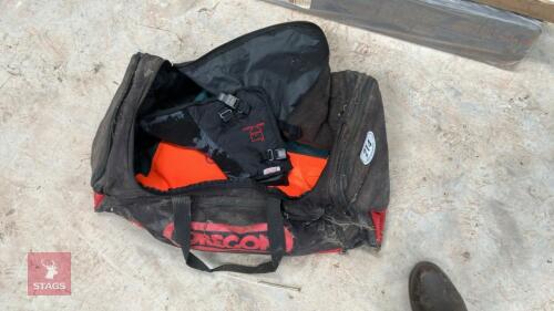 BOX OF OREGON CHAINSAW SAFETY CLOTHING