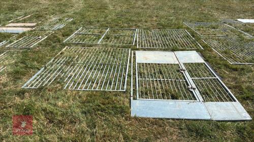 4 MIXED DOG KENNEL PANELS