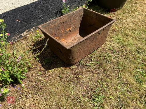 VINTAGE CAST IRON TROUGH