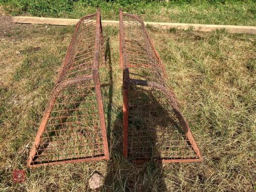 PAIR OF WALL MOUNTED HAY RACKS