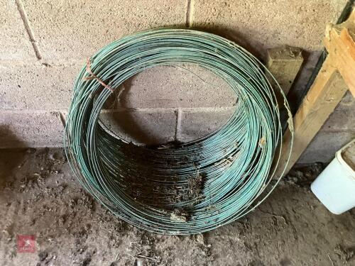 PART ROLL OF PLAIN FENCING WIRE