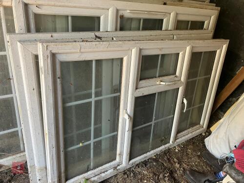 PAIR OF UPVC WINDOWS
