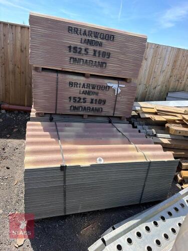 5' x 3'6'' FIBRE CEMENT ROOF SHEETS