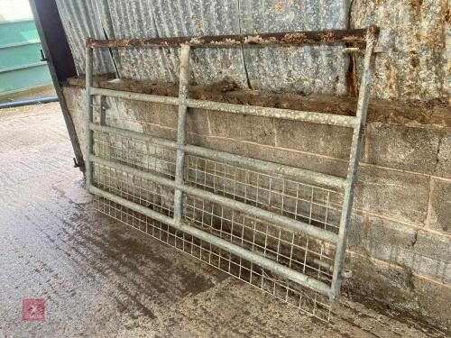 7' HALF MESH GALVANISED YARD GATE