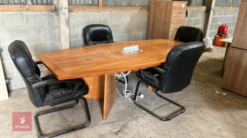 CONFERENCE TABLE & CHAIRS (1)