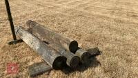 5 MIXED TELEGRAPH POLES