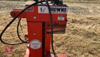 BROWNS HYDRAULIC LOG SPLITTER - 37