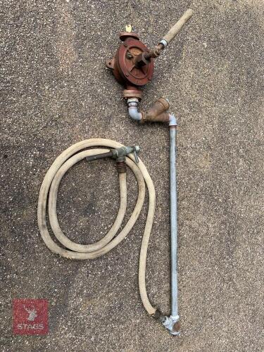 GILBERT & BARKER VINTAGE PETROL PUMP