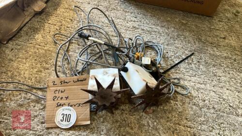 TWO STAR WHEELS AND SENSORS (310)