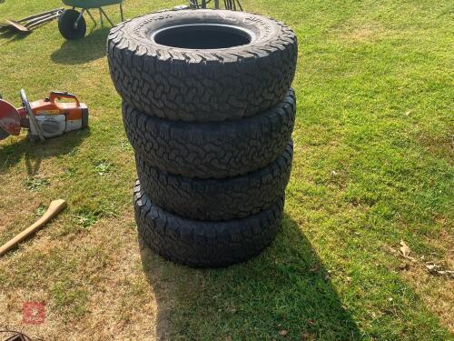 4 BFG 30 X 9-50 R15 TYRES