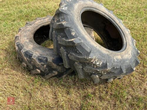 PAIR OF PETLAS 340/85 R24 TYRES