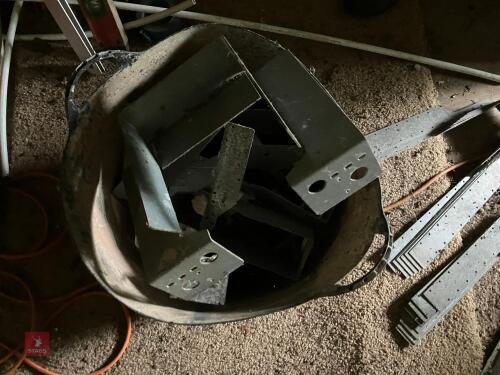 BUCKET OF MIXED JOIST HANGERS