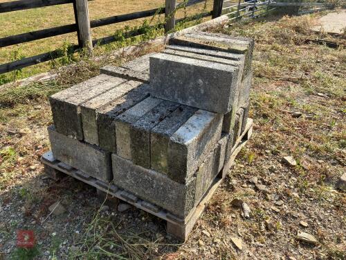 PALLET OF 4'' CONCRETE BLOCKS