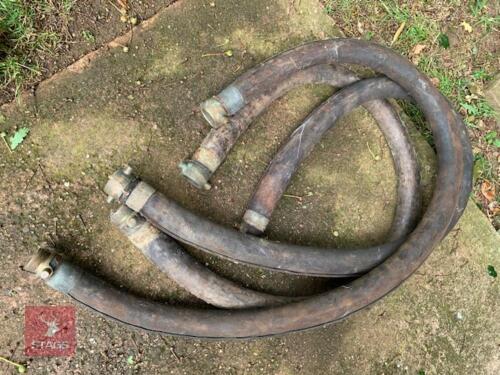 VINTAGE LEATHER FIRE PUMP HOSES