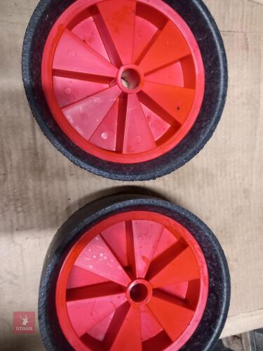 2 SHEEP FEEDER WHEELS