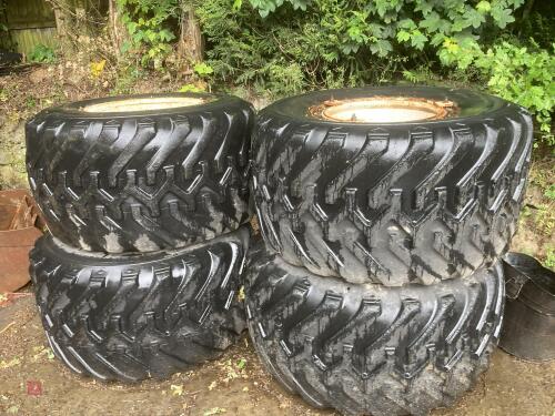 4 GOODYEAR 48X2500-R18 WHEELS & TYRES