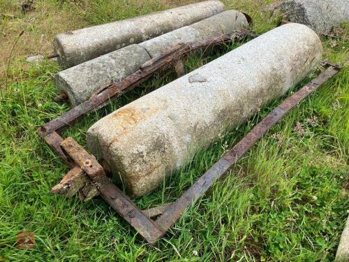 6' GRANITE ROLLER IN FRAME
