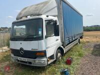 2002 MERCEDES ATEGO CURTAINSIDE LORRY - 2