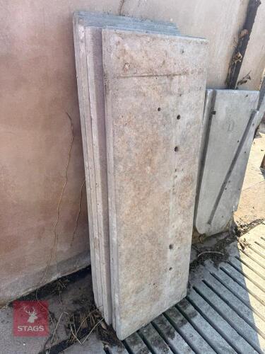 6 PRE-CAST REINFORCED CONCRETE PANELS