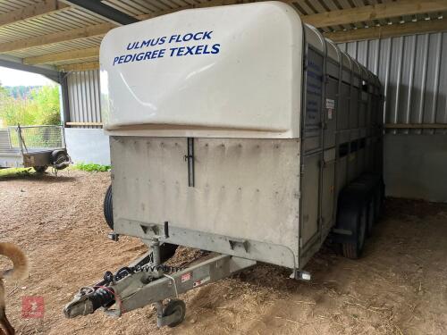 14' TA5 IFOR WILLIAMS LIVESTOCK TRAILER