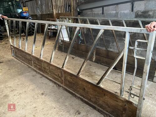 12' 9'' GALVANISED FEED BARRIER GATE (3)