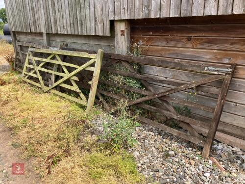 3 X 12' WOODEN GATES