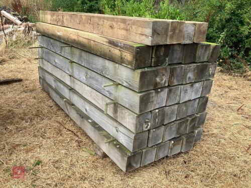 40 X 2.35M TIMBER POSTS