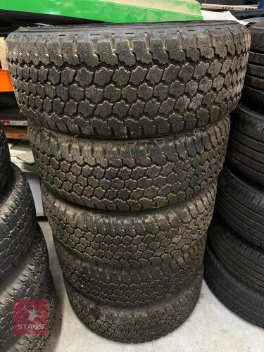5 X 20'' LAND ROVER ALLOY WHEELS