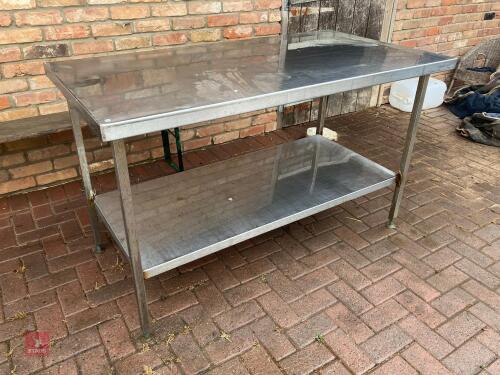 1.5M X 80CM STAINLESS STEEL TABLE (1)