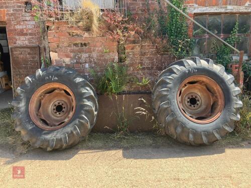 PAIR OF 14.9 R24 WHEELS AND TYRES