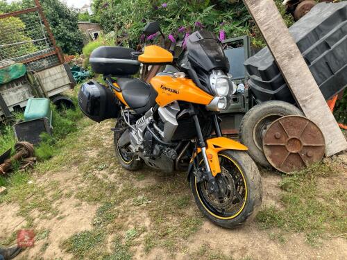 2011 KAWASAKI VERSYS 650 CC MOTORBIKE