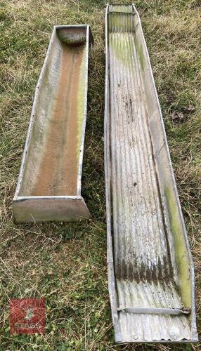 10' METAL FOOTBATH & 6' FEED TROUGH