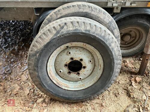 PAIR OF 7.50 R16 MASSEY FERGUSON WHEELS